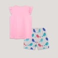 thumbnail image 5 of Toddler Boys and Girls Tank Top and Shorts 2 Piece Summer Soft Sleeveless Outfit Light Pink 4-5 Years, 5 of 6