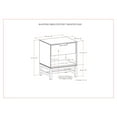 thumbnail image 3 of Simpli Home Banting SOLID HARDWOOD 20 inch Wide Industrial Mid Century Nightstand in Walnut Brown, 3 of 7