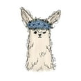 thumbnail image 2 of Torres, Melanie 12x14 White Modern Wood Framed Museum Art Print Titled - Flower Crown Llama, 2 of 4