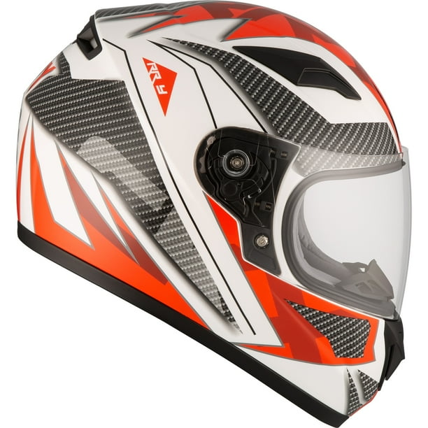 Motorcycle Helmet Full Face CKX RR519Y Imprint Glossy Red Medium Youth