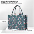 thumbnail image 3 of Large Capacity Tote Bag,Pioneer Flower Floral Print Pattern Handbag Fashion Luxury Tote Bag,15.7"x13"x 5.1" Inches,Laptop Compatible, 3 of 6