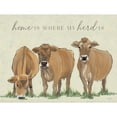 thumbnail image 3 of Norman, Michele 14x12 Black Modern Framed Museum Art Print Titled - Home is Where my Herd Is, 3 of 5