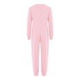 thumbnail image 2 of TiaoBug Kids Girls Boys Adaptive Rompers Long Sleeve Zip Back Crewneck Anti-strip Jumpsuit with Special Needs Orange Pink 8, 2 of 5