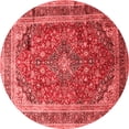 thumbnail image 1 of Ahgly Company Indoor Round Medallion Red Traditional Area Rugs, 8' Round, 1 of 4