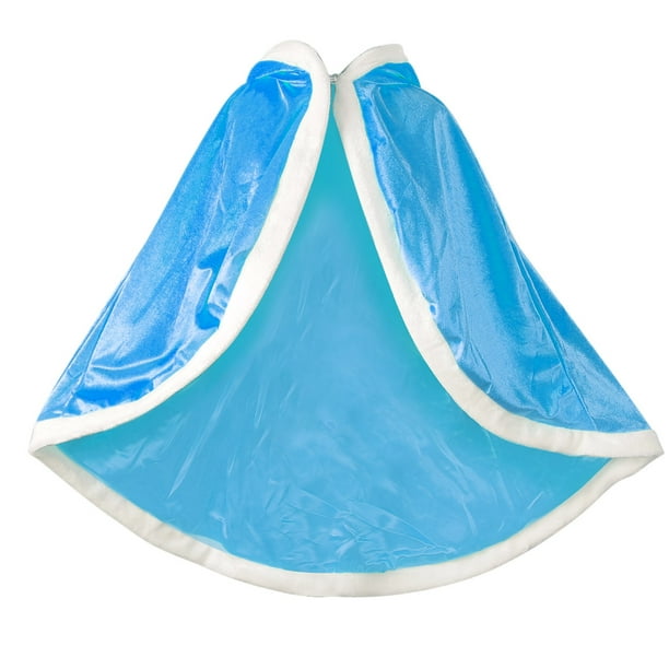 Girl's Cape Princess Hooded Cape Blue Cloak Costume