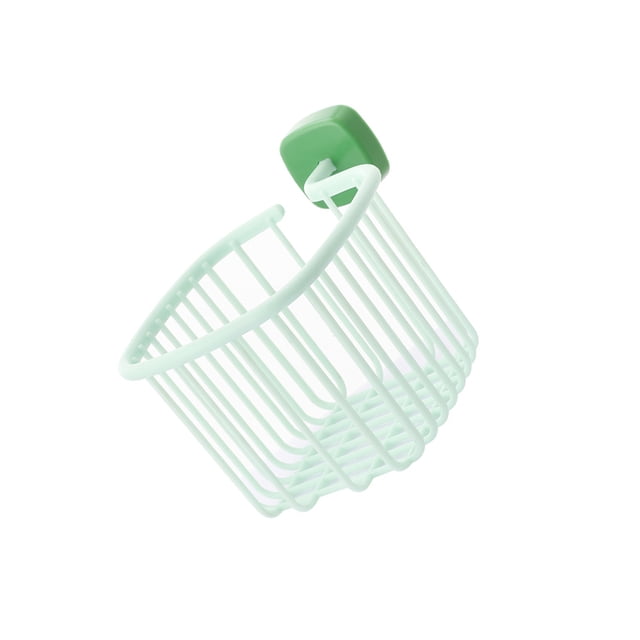 Bearachild Estante sin perforaciones, caja de cesta de almacenamiento hueca para cocina, soporte de gran capacidad, organizador de artículos Almacenamiento y organización del hogar Verde