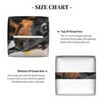 thumbnail image 5 of Yiaed Dachshund Sitting in Bathtub Print Tissue Box Cover, PU Leather Decorative Organizer for Tabletop, Bathroom, Car, Office Creative Decorative, 5 of 7