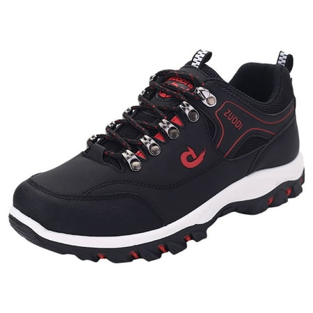 Quealent Adult Men Fashion Sneakers Sneaker for Men and Shoes Support Arch On Good Outdoors Comfy Nonslip Light Put Breathable Casual Sneaker Shoes for Men Black 9