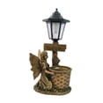 thumbnail image 2 of Fengbin Statue d'Ange Ornement de Pelouse Mignonne Sculpture Imperméable Figurine d'Extérieur pour Patio Brun, 2 of 10