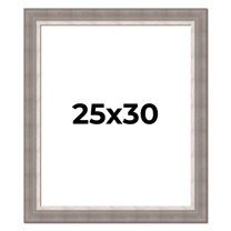 25x30 Frame Grey Real Wood Picture Frame Width 2.75 Inches | Interior Frame Depth 0.5 Inches |