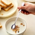 thumbnail image 6 of Long Handle Coffee Spoon Stainless Steel Iced Tea Spoon Dessert Stirring Spoon Ceramic Handle Mixing Spoon for Tall Glass Drinks 7 in, 6 of 9