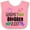 Pink and White, variant on Inktastic Grandma's Fishing Buddy with Colorful Fish Boys or Girls Baby Bib