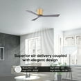 thumbnail image 5 of Matthews Fans - Irene-3H 3-Blade 52 Inch Flush Mount Ceiling Fan In Contemporary, 5 of 6
