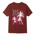 thumbnail image 2 of Caqnni Mens Patriotic Shirts Trendy July 4th American Flag Print Short Sleeve Tops (White,M), 2 of 4