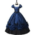 thumbnail image 2 of Women's Gothic Victorian Rococo Dress Civil War Southern Belle Tea Party Ball Gown Medieval Evening Dress, 2 of 7