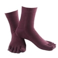 thumbnail image 1 of Calcetines deportivos para hombre Calcetín transpirable para mujer Calcetín de cinco para actividades deportivas Púrpura Yinane Calcetines de algodón de cinco dedos, 1 of 4