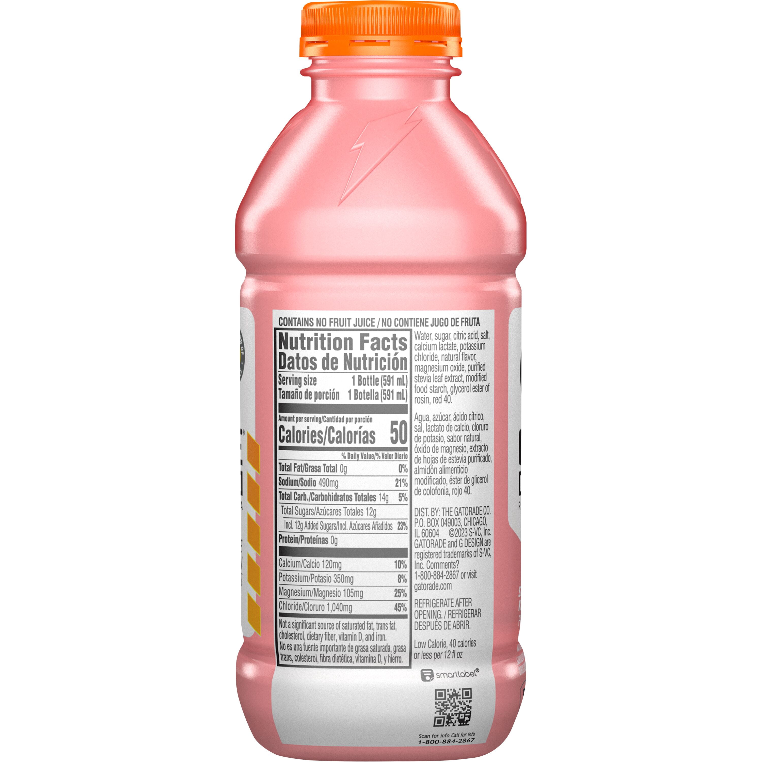 Gatorlyte Rapid Rehydration Electrolyte Drink, Strawberry Kiwi, 20 fl oz, 1 Count Bottle​