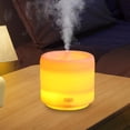 thumbnail image 1 of Humidificador pequeño, difusor de aceites esenciales, luz nocturna, silencioso, multiusos, con luz colorida, tanque de 300 ml para trabajar y hacer, 1 of 8