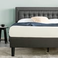 thumbnail image 3 of Zinus 39" Dachelle Upholstered Platform Bed Frame Dark Gray, King, 3 of 12