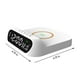 thumbnail image 5 of Pisexur Electrónica para Hombres 3 en 1 15W Cargador Inalámbrico Reloj Pantalla Digital LED Reloj Despertador Pantalla de Temperatura Soporte de Carga Inalámbrica Electrónica para Niños, Organizador, 5 of 6