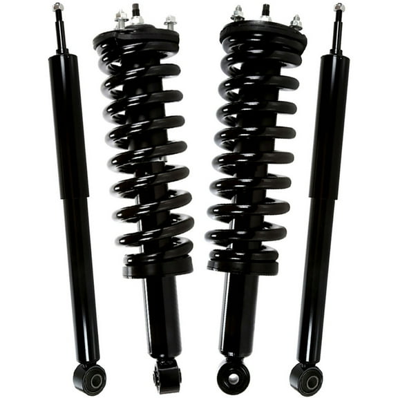 AutoShack Front Complete Strut & Coil Spring Rear Shock Absorbers | Replacement for 2001-2007 Toyota Sequoia | 4-PC