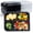 Leakproof Black 34 oz 4 section, variant on Plastic Containers With Lid 40 Pack 48 Oz - Reusable Shrink Wrap Leak Proof Takeout | Flexible Pure Pp Bpa Free Food Container Dishwasher & Microwave Safe Restaurant Meal Prep