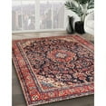thumbnail image 2 of Ahgly Company Indoor Rectangle Traditional Saffron Red Medallion Area Rugs, Swatch Sample, 2 of 6