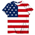 thumbnail image 4 of Qingpeng 4th of July Patriotic T Shirts for Women Summer Star Print Shirts Women's Independence Day Short Sleeve Casual Tee Tops, 4 of 5