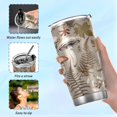 thumbnail image 6 of SKYSONIC Forest Mushroom Tumbler Stainless Steel Double Wall Vacuum Reusable Insulated Mug with Straw and Built-in Coaste for Cold and Hot Beverages, 12oz, 6 of 7