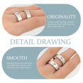 thumbnail image 3 of 1 Pair Matching Promise Rings Couples Love Rings Finger Rings for Engagement Wedding, 3 of 4