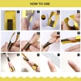 thumbnail image 4 of 100 PCS Formas para uñas acrílicas Pegatinas de uñas de forma rectangular Formas de extensión de uñas para principiantes y manicura profesional, 4 of 5