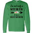 thumbnail image 3 of Inktastic I'm Not Only a Meemaw I'm a Great Meemaw with Flowers Long Sleeve T-Shirt, 3 of 5