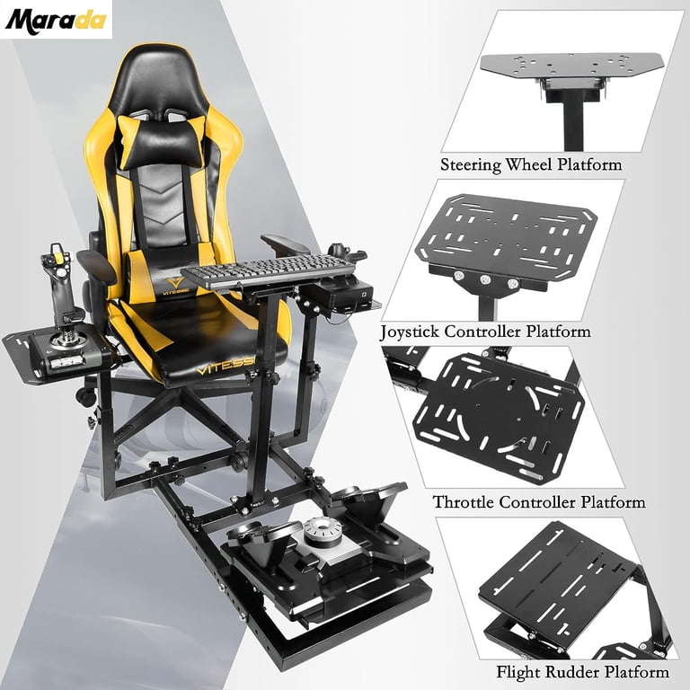 Marada Foldable Racing Sim Cockpit Marada Racing Wheel Stand - Foldable Simulator Cockpit For ...