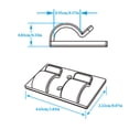 thumbnail image 2 of Hooks For Outdoor String Lights - Outdoor Light Clips With Strips Wall Clips Wire Holder – Durable Hooks For Indoor Outdoor Parties Christmas Halloween Festivities 10PCS, 2 of 6