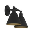thumbnail image 2 of Trade Winds Marco 2-Light Bathroom Vanity Light in Matte Black, 2 of 5