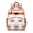 Orange-18, variant on Watercolor Cat Lover School Backpack for Toddlers with Artistic Hand-drawn Cat Graphic and Vintage Cat Print Design