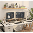 thumbnail image 4 of Dual Monitor Staniser with Two Drawers, Extra Large Storage for 2 Monitors, Desktop Oraganizer Computer,Laptop,Screen,Printer,TV, 4 of 6