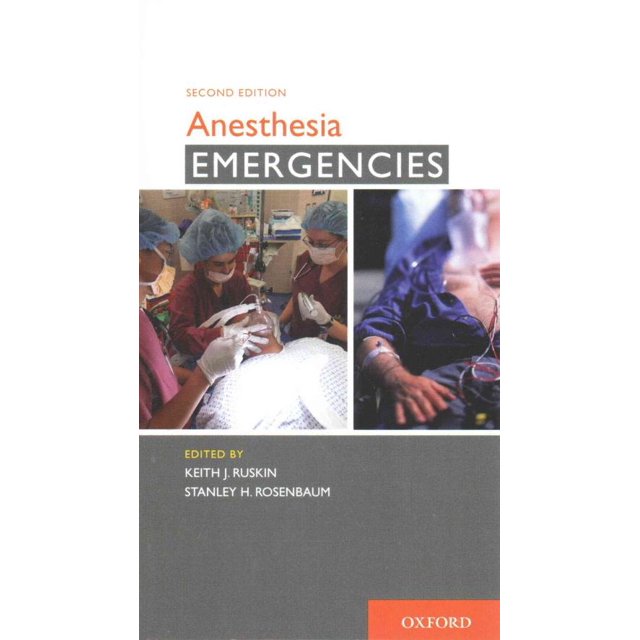 Anesthesia Urgences, Stanley H. Rosenbaum, Keith J. Ruskin Broché