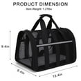 thumbnail image 3 of Arcticice Cat Dog Carrier for Small Medium Cats Dogs Puppies Up To 15 Lb with Oxford Cloth Full Side Mesh Collapsible Pet Carrier, 3 of 8