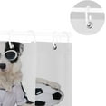 thumbnail image 5 of Coolnut Border Collie in Soccer Outfit Bath Shower Curtain Liners 72x72in 100% Polyester Waterproof with Curtain Hook, 5 of 6