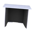 thumbnail image 1 of Bunblic Housse de Bureau Insonorisée Cabine d'Enregistrement Vocal Compacte Réduisant le Bruit Robuste Portable pour Studio d'Enregistrement Musical Podcasting Noir 60cm, 1 of 8