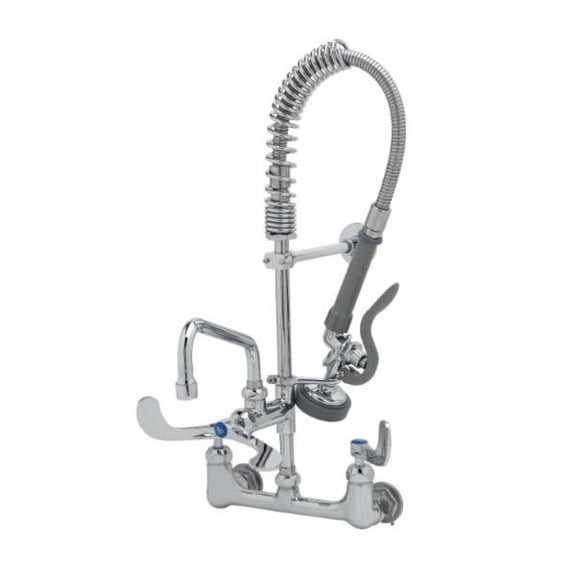 T And S Brass Mpz-8Wwn-08-Cr Mini Pru: 8" Wall Mount, B-0107, 8" Swivel Nozzle, Ceramas,