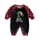 thumbnail image 2 of Conjuntos de pijamas navideños familiares a juego Grinch 2024, pijama de Grinch con parte superior y pantalones de pijama a cuadros, pijama de Grinch para niños y adultos para la familia, 6 Meses, 2 of 4