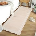 thumbnail image 5 of Washable Rugs for Living Room, Non Slip Modern Scalloped Rugs, Low Pile Soft Stain Resistant Rug Non Shedding Modern Print Floor Mats for Home Decor, 5 of 15