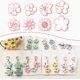 thumbnail image 2 of Molde for pendientes de cerámica blanda con flores de alta precisión, molde for cuchillos de arcilla de varios estilos, herramientas de artesanía DIY, 2 of 2