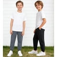 thumbnail image 2 of MERIDIANO Boys' Scuba Joggers 2-Pack - Tapered Athletic Sweatpants for School, Sports & Daily Wear, 2 of 11