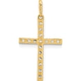 thumbnail image 3 of 10K Yellow Gold Polished Cz Latin Cross Charm (Width 13.8) (Length 19.2) - Jbsp, 3 of 5