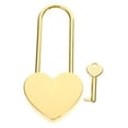 thumbnail image 4 of HLONK Gold Padlock Key Love Lock Home Locker Lock Man 9.50X4.50X0.80CM Golden, 4 of 8
