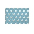 thumbnail image 1 of White Cat Pattern Mat Rectangle  -Image by Shutterstock,, 1 of 3