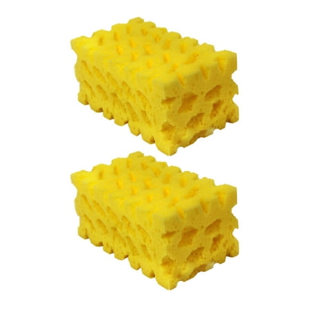 XIEULQP 2PCS Car Wash Sponge,6.3 x 4 x 3 Inch Car Sponges for Washing,Car Accessories Large Sponges for Cleaning,Automotive Cleaning Supplies,Suitable for Most Cars,Boats,RVs,Motorbikes
